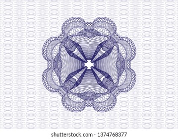 Blue passport rosette