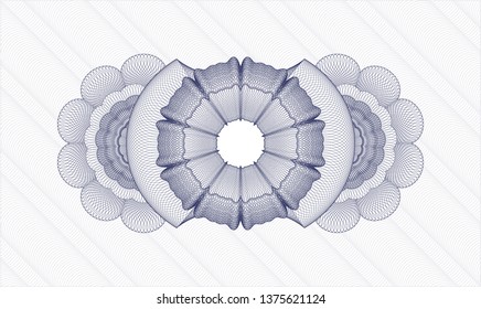 Blue passport rosette
