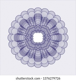 Blue passport rosette