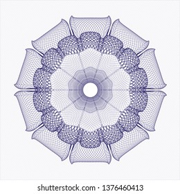 Blue passport rosette
