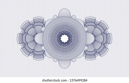 Blue passport rosette