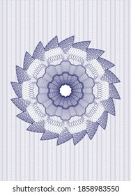 Rosette de pasaportes azules. Ilustración vectorial. Detallado. 