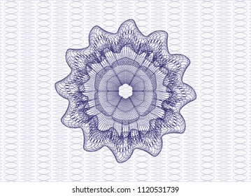 Blue passport style rossete