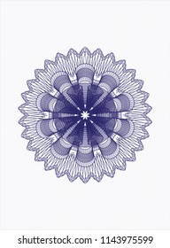 Blue passport style rossete