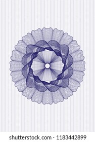 Blue passport style rossete