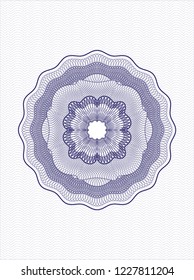 Blue passport style rossete