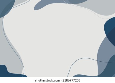 Fondo azul pastel con líneas de fondo abstracto a mano.