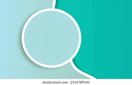 blue pastel background, paper color texture. Abstract Teal Background with Concentric Circles. Minimalist Geometric Design in Teal. Clean and Simple Abstract Teal banner template. Concentric Circle 
