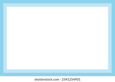 blue pastel color picture frame background vector