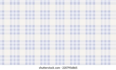 Blue pastel plaid texture cute background vector illustration.