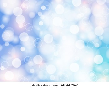 blue and pastel Soft color bokeh romantic abstract background