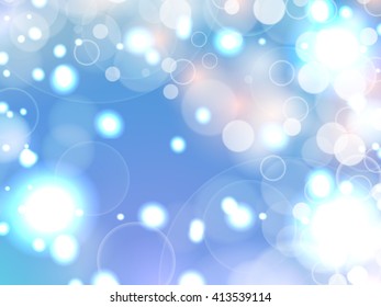blue and pastel Soft color bokeh romantic abstract background