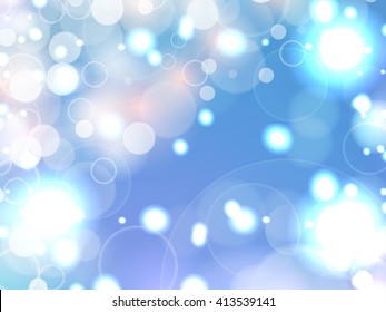 blue and pastel Soft color bokeh romantic abstract background