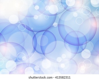 blue and pastel Soft color bokeh romantic abstract background