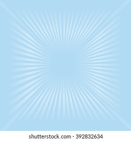 blue pastel Sunburst background vector