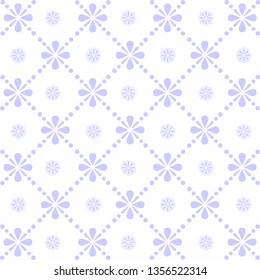 blue patern flower