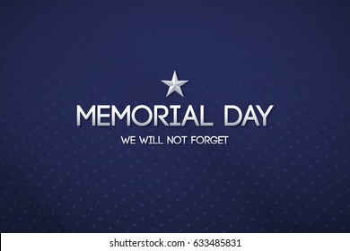 Blue patriotic background for Memorial day