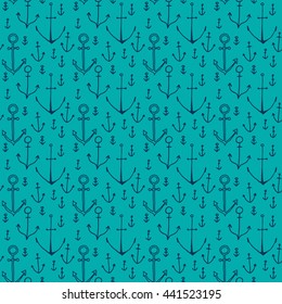 blue pattern anchors