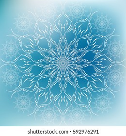 Blue pattern background oriental motifs