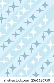 Blue Pattern Background Stylish Texture Vector