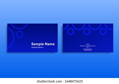 Diseño de tarjeta de presentación BLue Pattern