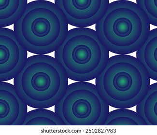 A blue pattern with circles like circles