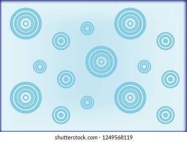 
blue pattern with circles on the water from raindrops