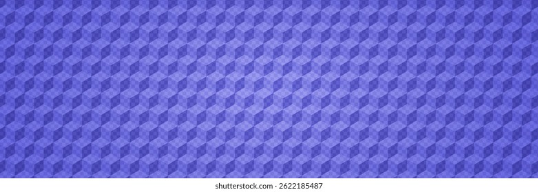 Padrão Azul Com Cubo No Fundo Transparente Do Tabuleiro De Verificação. Textura Geométrica Com Cubos E Grade. Ilusão óptica 3d. Bg Azul Abstrato Com Design De Verificador. Gráfico Vetorial Tecnológico Com Blocos De Geometria.