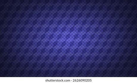 Padrão Azul Com Cubo No Fundo Transparente Do Tabuleiro De Verificação. Textura Geométrica Com Cubos E Grade. Ilusão óptica 3d. Bg Azul Abstrato Com Design De Verificador. Gráfico Vetorial Tecnológico Com Blocos De Geometria.