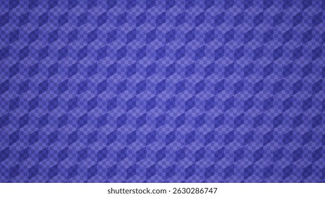 Padrão Azul Com Cubo No Fundo Transparente Do Tabuleiro De Verificação. Textura Geométrica Com Cubos E Grade. Ilusão óptica 3d. Bg Azul Abstrato Com Design De Verificador. Gráfico Vetorial Tecnológico Com Blocos De Geometria.