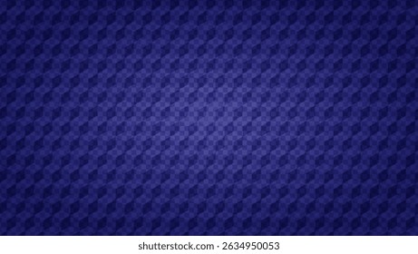 Padrão Azul Com Cubo No Fundo Transparente Do Tabuleiro De Verificação. Textura Geométrica Com Cubos E Grade. Ilusão óptica 3d. Bg Azul Abstrato Com Design De Verificador. Gráfico Vetorial Tecnológico Com Blocos De Geometria.