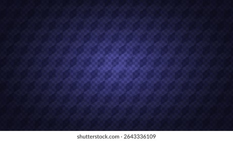 Blue Pattern With Cube On Transparent Checkerboard Background. Geometric Texture With Cubes And Grid. 3d Optic Illusion. Blue Abstract Bg With Checker Design. Tech Vector Graphic With Geometry Blocks.