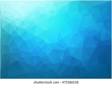 Estilo geométrico del patrón azul.
