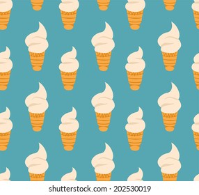 Helado de patrón azul