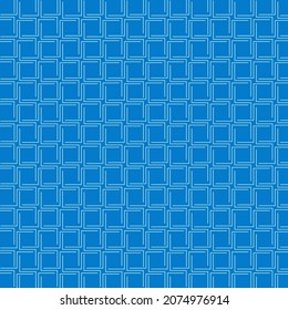 Blue pattern line geometric seamless abstract chevron on transparent background. Backgrounds pattern seamless geometric blue square abstract and line vector design.