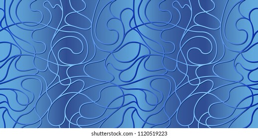 Blue pattern on a gray background