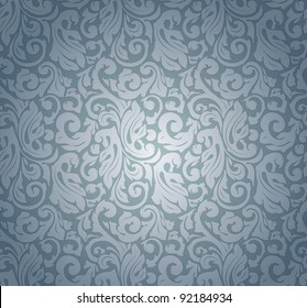 Blue pattern seamless, vector