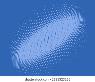 Blue pattern with small dots. Halftone background. Comic dotted pattern. Pop art retro style. Backdrop with circles, rounds, dots, design element for web banners, posters, cards, wallpapers.  Vector