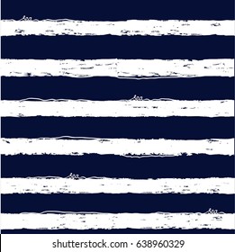 Blue pattern with stripes and text. Sea vector background.