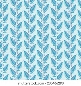 Blue pattern for summer textile