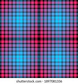 Blauer Muster Textil nahtlose tartan plaid Vektorstruktur. Design traditionell