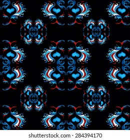 blue pattern wallpaper