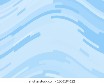 Blue pattern. Wave design. Digital image with wavy stripes. Vector illustration