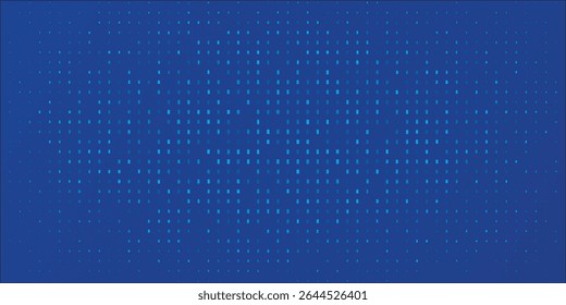 Fundo azul padronizado com abstrato Pixelated Digital Dot Matrix Design