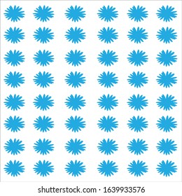 blue patterns on white background