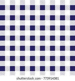 Blue patterns tablecloths stylish a illustration design. Geometrical traditional ornament  background. Vector illustration