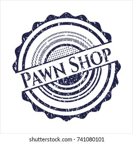 Blue Pawn Shop rubber grunge seal