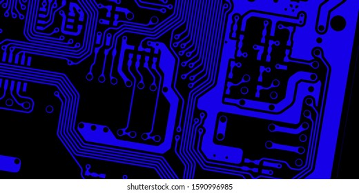 Blue pcb motherboard abstract texture background pattern backdrop