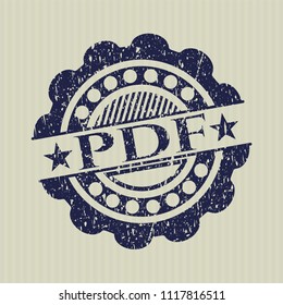 Blue PDF rubber seal