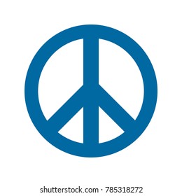 blue peace icon